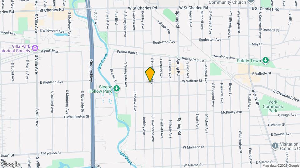 586 S Hawthorne Ave Mapa y Detalles de la Ubicación