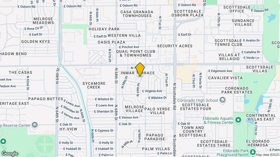 2812 N 69th Pl Map and Location Details