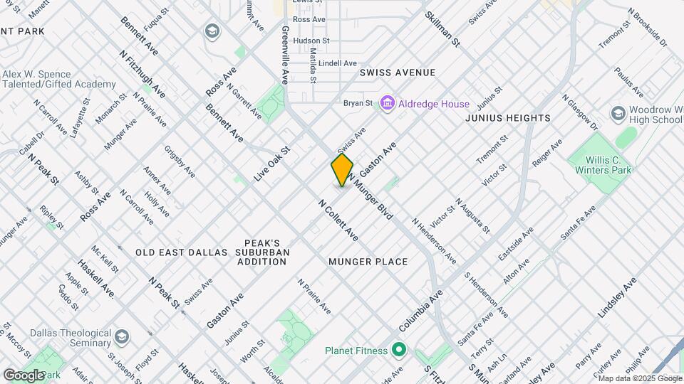 5073 Gaston Ave Map and Location Details