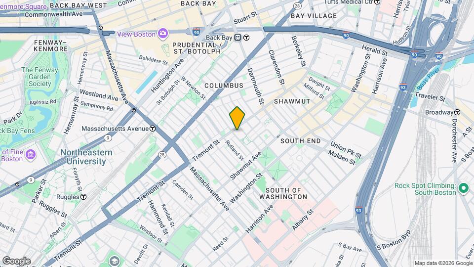 672 Tremont St Map and Location Details