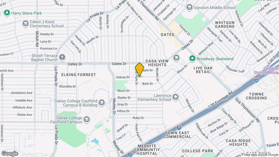 3520 Sidney Dr Map and Location Details