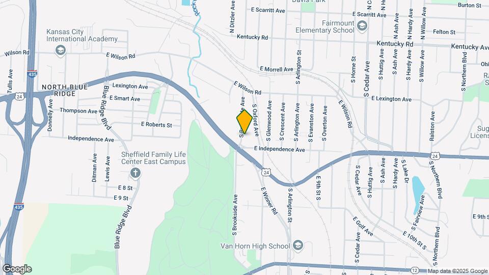 551 S Brookside Ave Map and Location Details