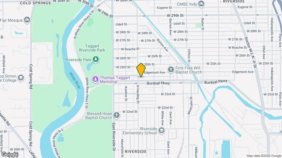 1348 Burdsal Pkwy Map and Location Details