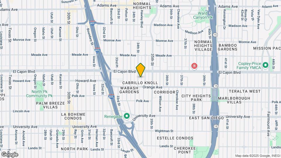 4245 34th St Map and Location Details