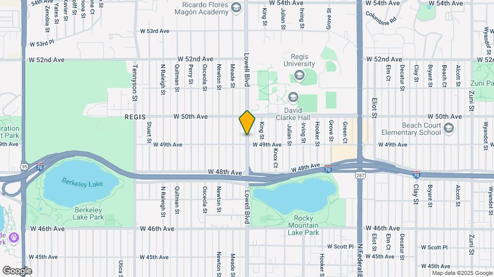 4923 Lowell Blvd Map and Location Details