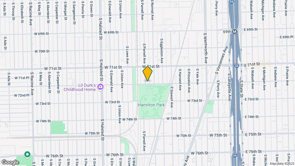 7153 S Parnell Ave Map and Location Details