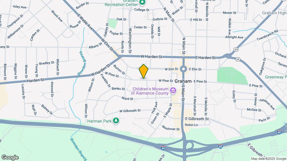 420 W Pine St Map and Location Details