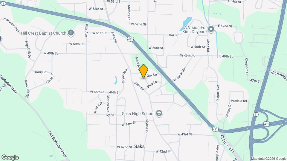 4624 Hickory Ln Map and Location Details