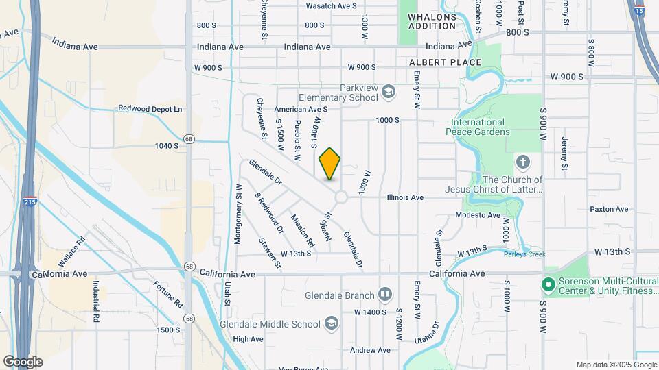 1372 W Glenrose Dr Map and Location Details