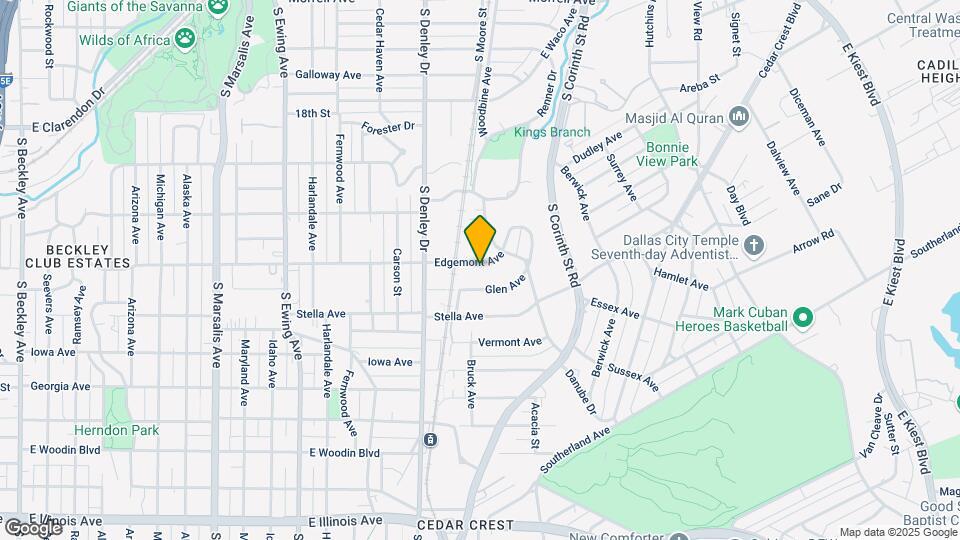 1418 Edgemont Ave Map and Location Details