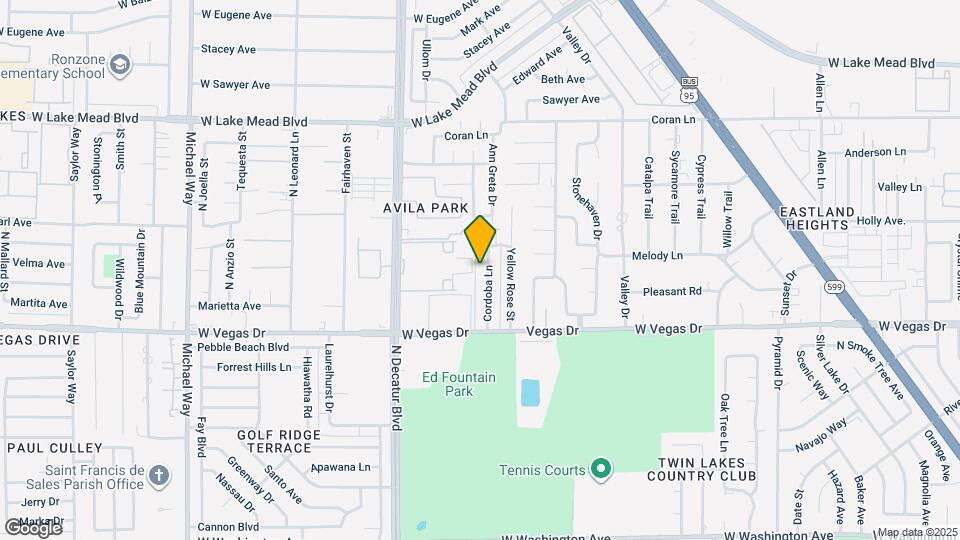 1709 Cordoba Ln Map and Location Details