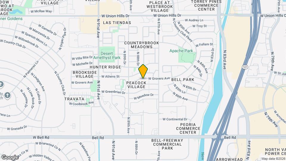 8771 W Grovers Ave Map and Location Details