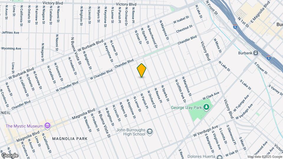 633 N Orchard Dr Map and Location Details