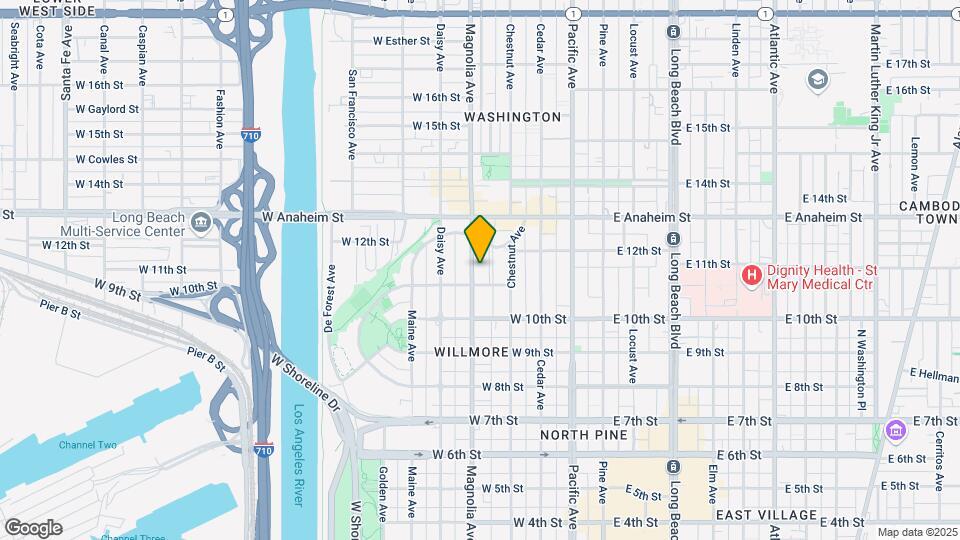 1114 Magnolia Ave Map and Location Details