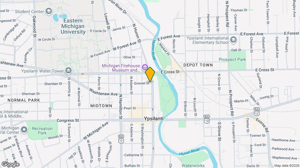 219 N Huron St Map and Location Details