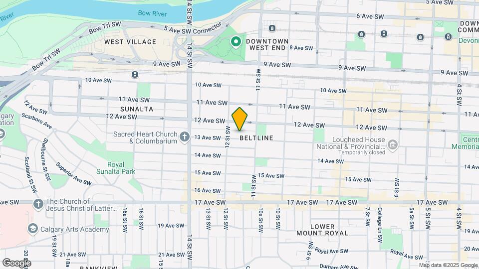 1222 13th St SW Map and Location Details