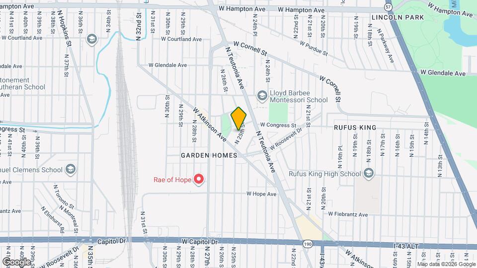 4359 N 25th St Map and Location Details