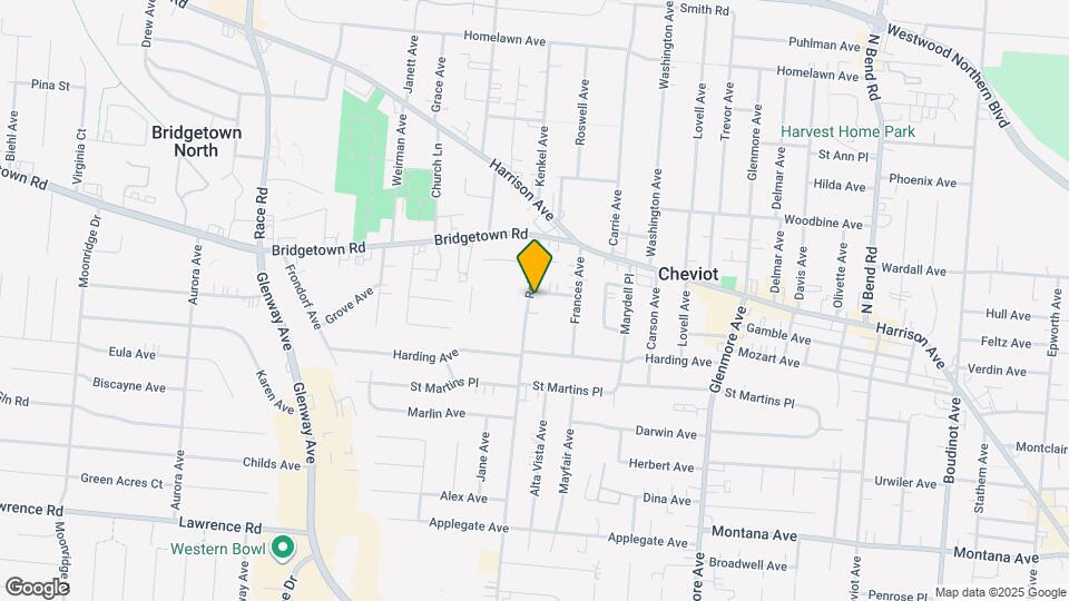 4127 Lora Ave Map and Location Details