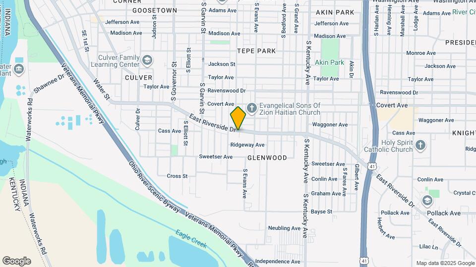 715 E Riverside Dr Mapa y Detalles de la Ubicación