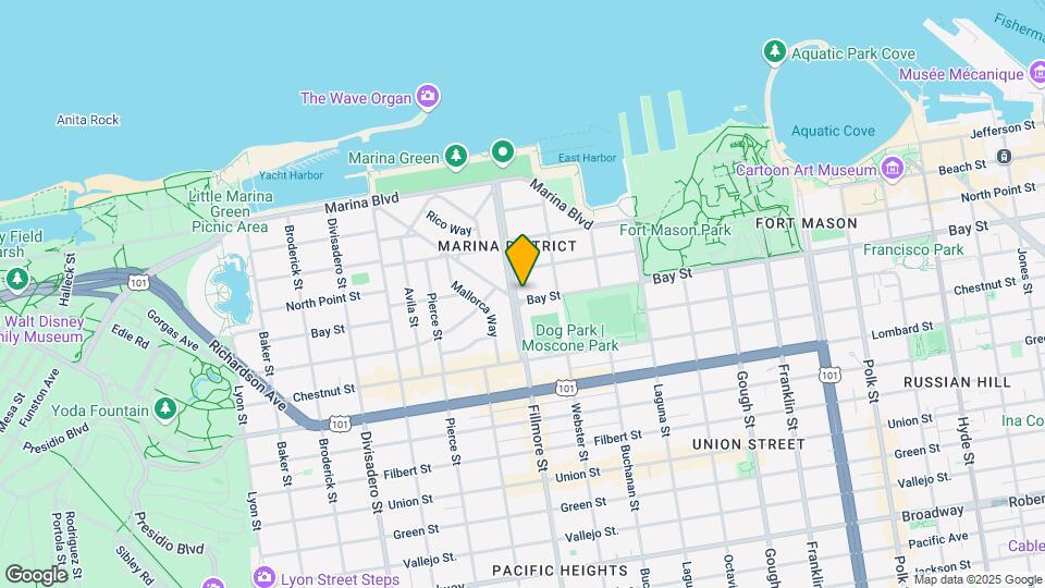 3600 Fillmore St Mapa y Detalles de la Ubicación