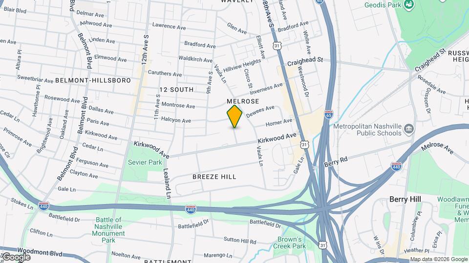 2814 W Kirkwood Ave Map and Location Details