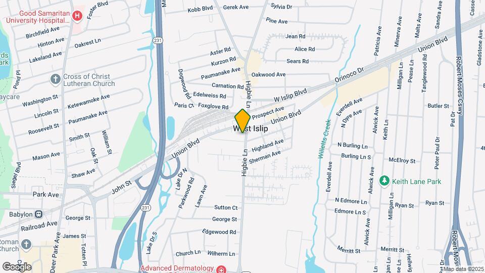 166 Higbie Ln Map and Location Details
