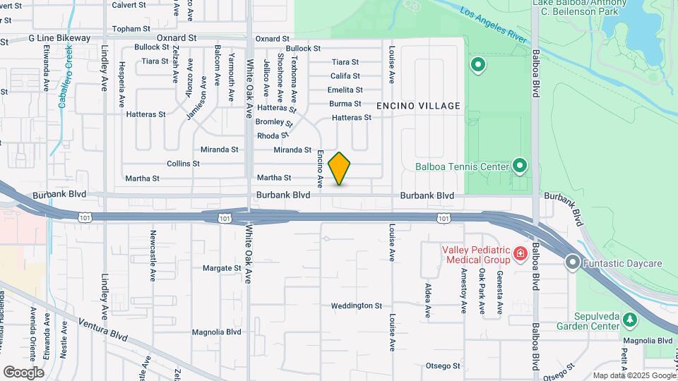 17429 Burbank Blvd Map and Location Details