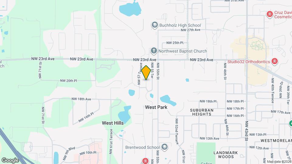 2007 NW 56th Ter Map and Location Details