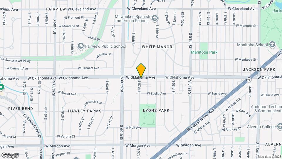 5633 W Oklahoma Ave Map and Location Details