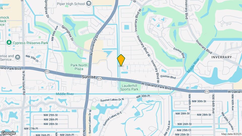 3381 NW 75th Terrace Map and Location Details