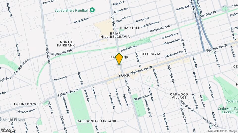 2402 Dufferin St Map and Location Details