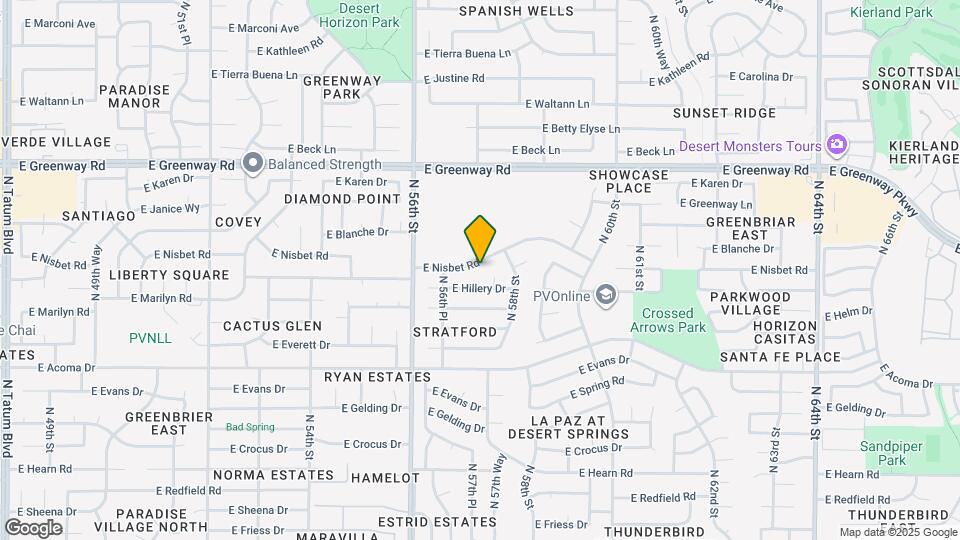 5713 E Nisbet Rd Map and Location Details