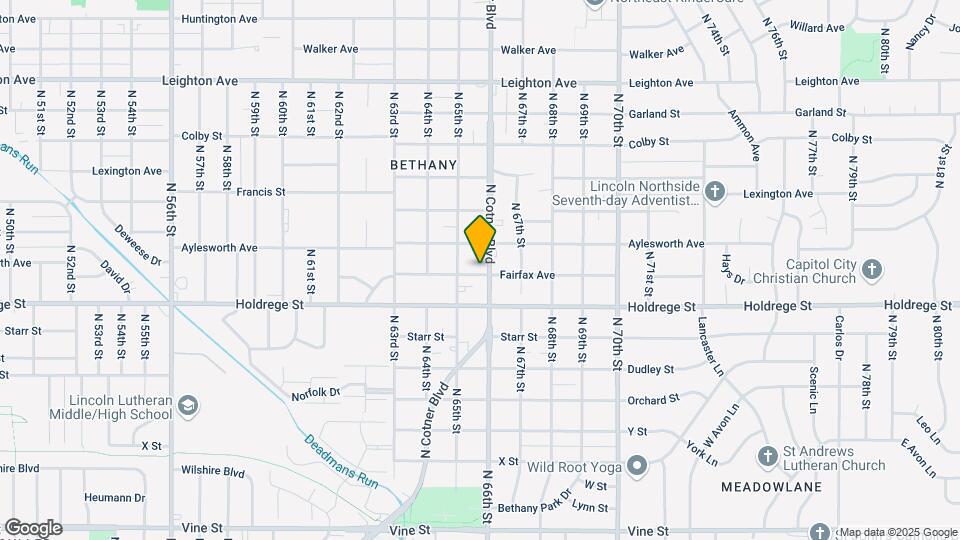1603 N Cotner Blvd Map and Location Details
