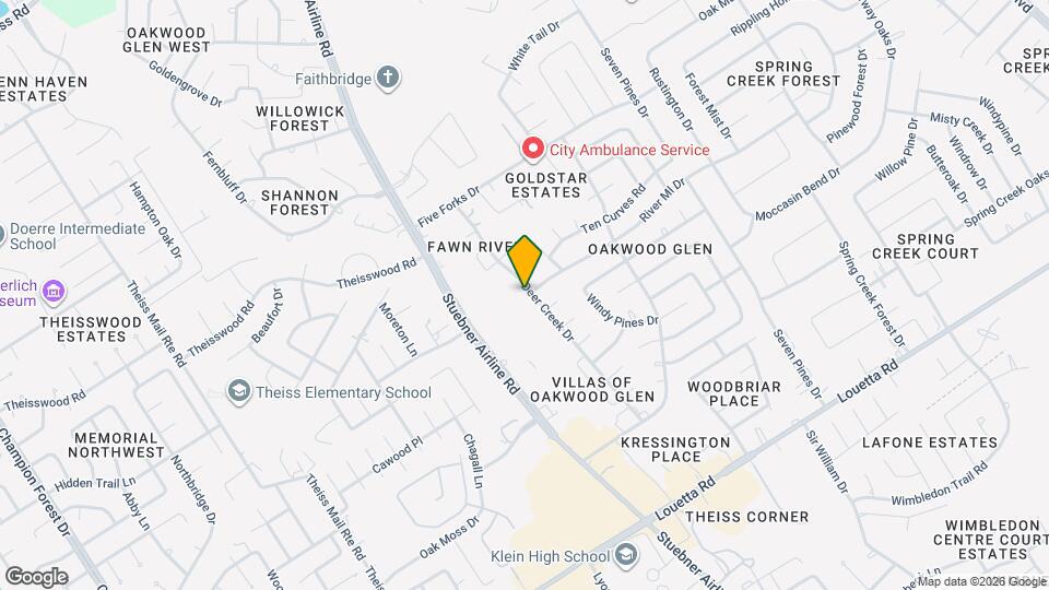 17501 Deer Creek Dr Map and Location Details