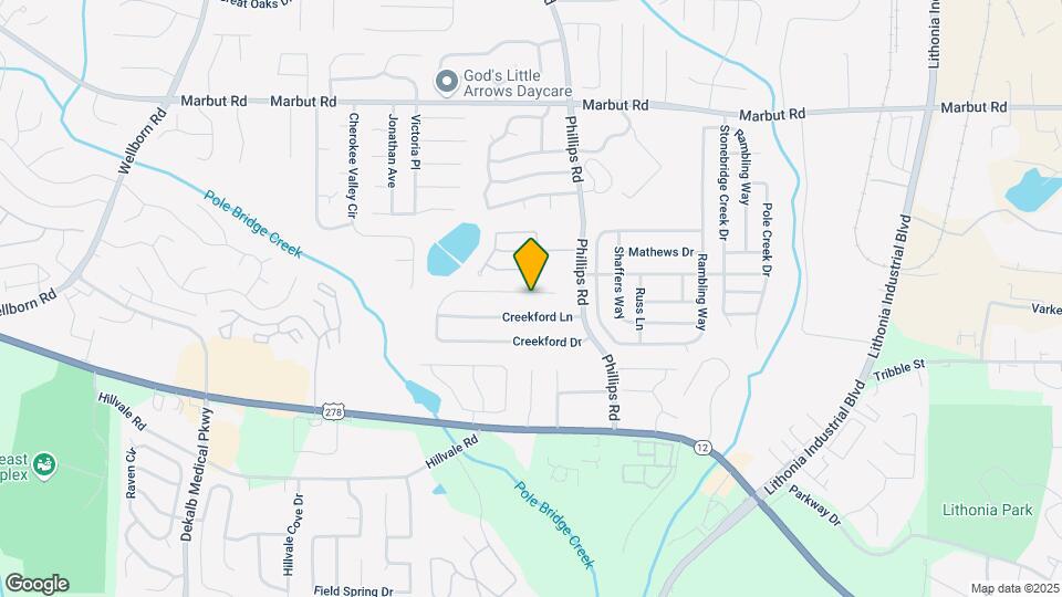 6052 Creekford Dr Map and Location Details