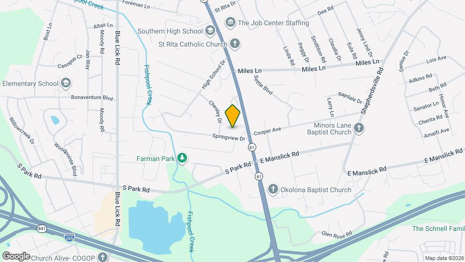 Spring Manor Apartments Map and Location Details