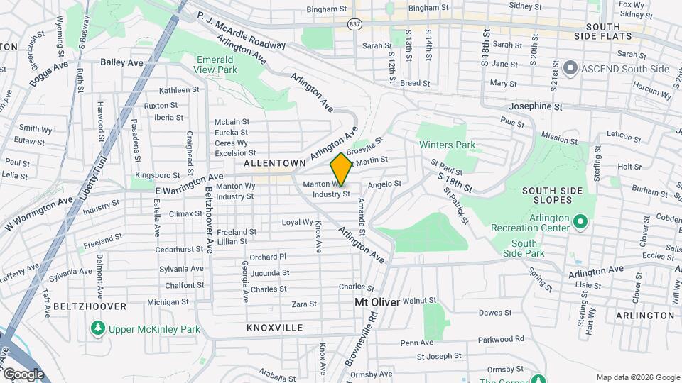 965 Industry St Map and Location Details