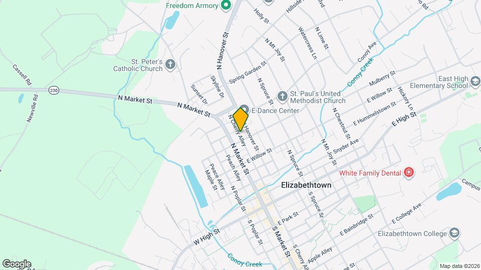 309 N Cherry Alley Map and Location Details