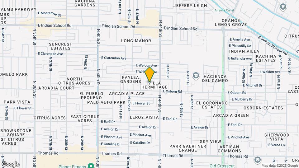 3415 N 43rd Pl, Unit 3415 n 43rd Place Mapa y Detalles de la Ubicación