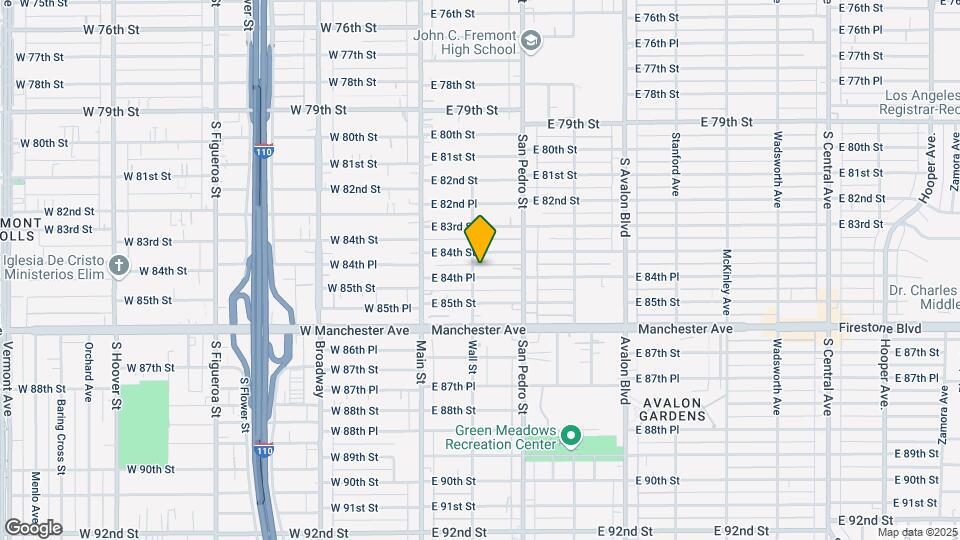 213 E 84th Pl Map and Location Details