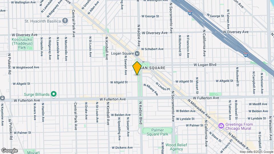 2520 N Kedzie Blvd Map and Location Details