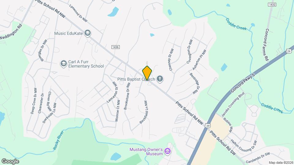 179 Pitts School Rd NW Map and Location Details