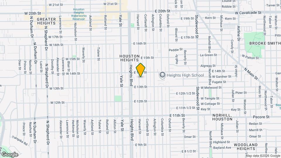 1322 Harvard St Mapa y Detalles de la Ubicación