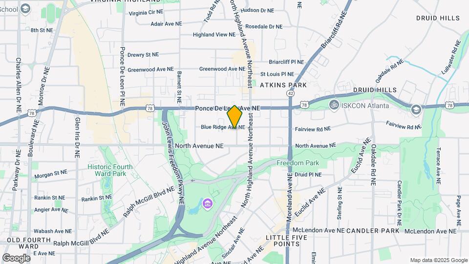 648 Cleburne Terrace NE Mapa y Detalles de la Ubicación
