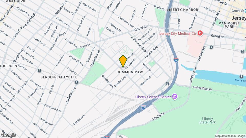372 Communipaw Ave Map and Location Details