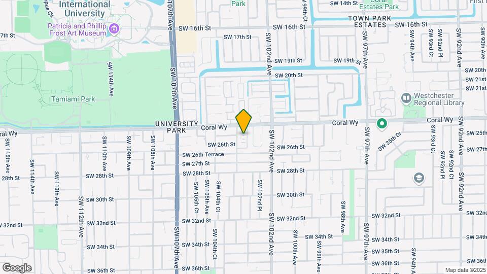 10300 Coral Wy Mapa y Detalles de la Ubicación