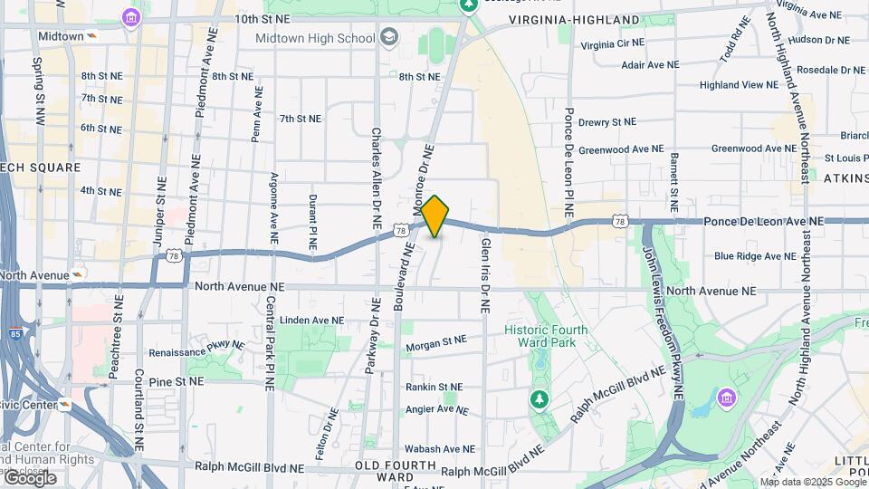 672 Kennesaw Ave NE Map and Location Details