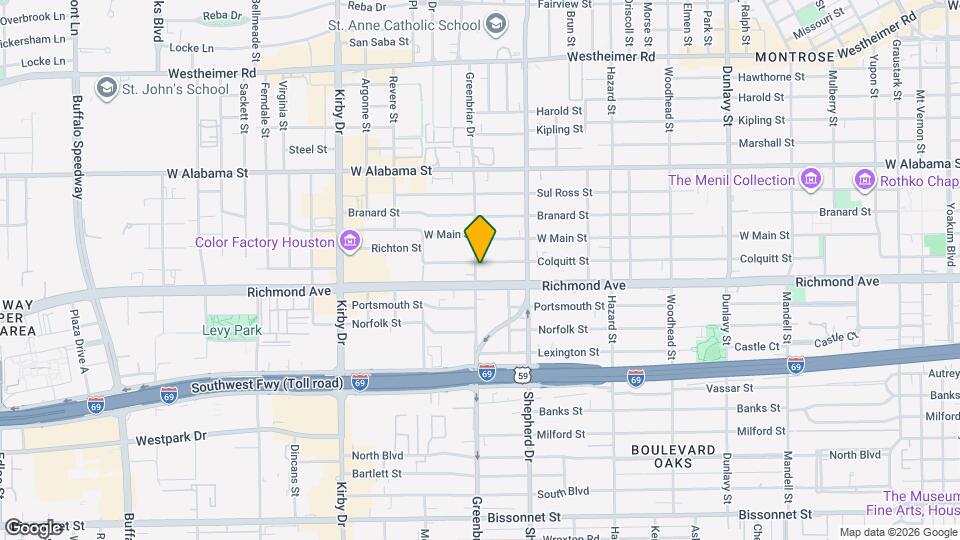 2147 Colquitt St Map and Location Details