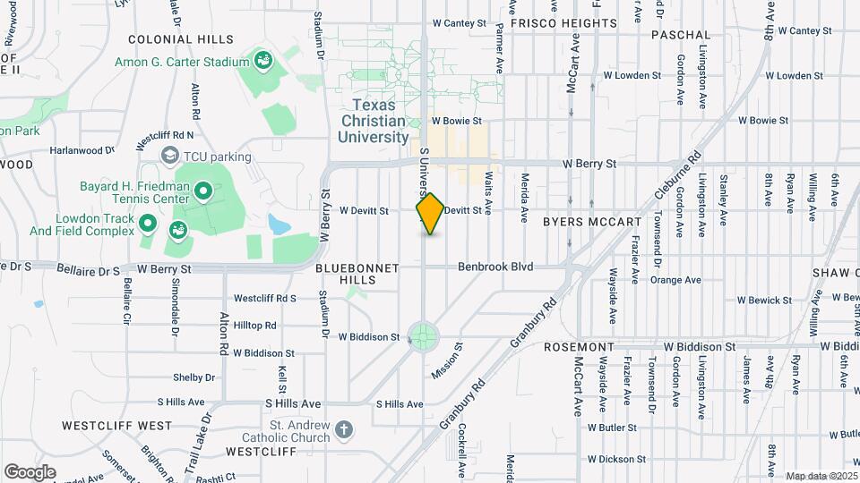 3233 S University Dr Map and Location Details