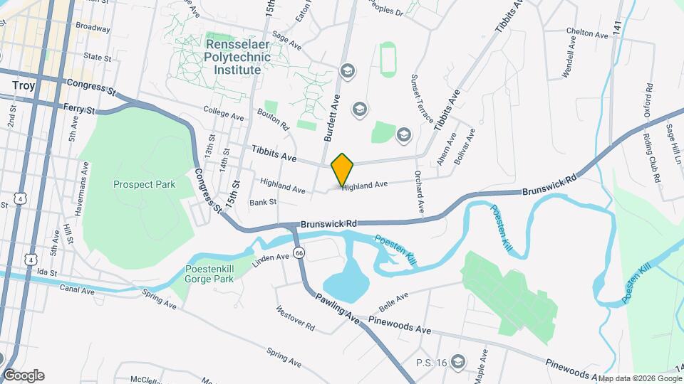 1834 Highland Ave, Unit 1 Mapa y Detalles de la Ubicación